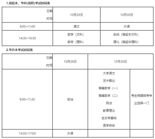 2016年杭州成人高考考试时间—10月29日、30日(图1)