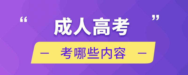2023年浙江杭州市成人高考考试科目